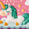 Sparkle Unicorn - Latch Hook Rug Kit