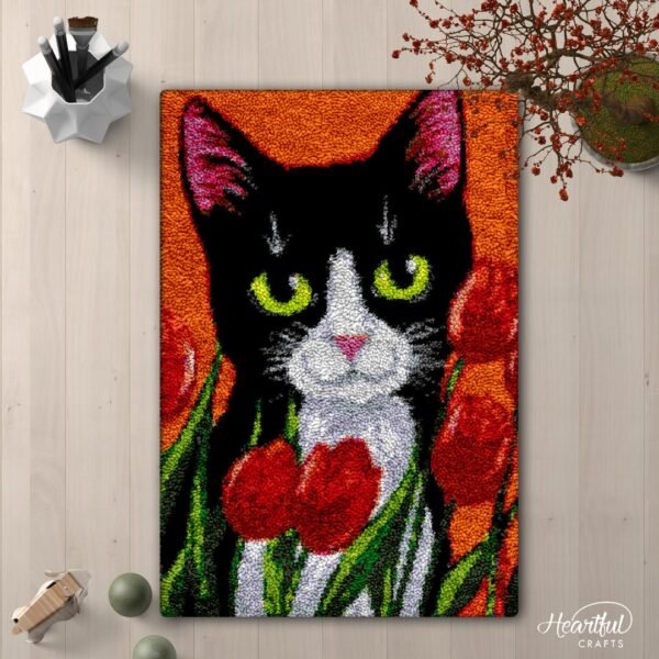 Spoiled Cat - Latch Hook Rug Kit