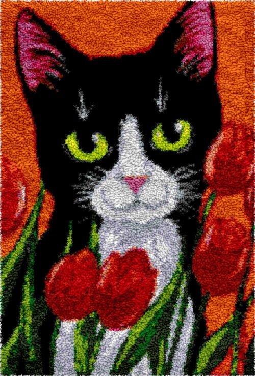 Spoiled Cat - Latch Hook Rug Kit