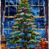 Starlit Tree - Latch Hook Rug Kit