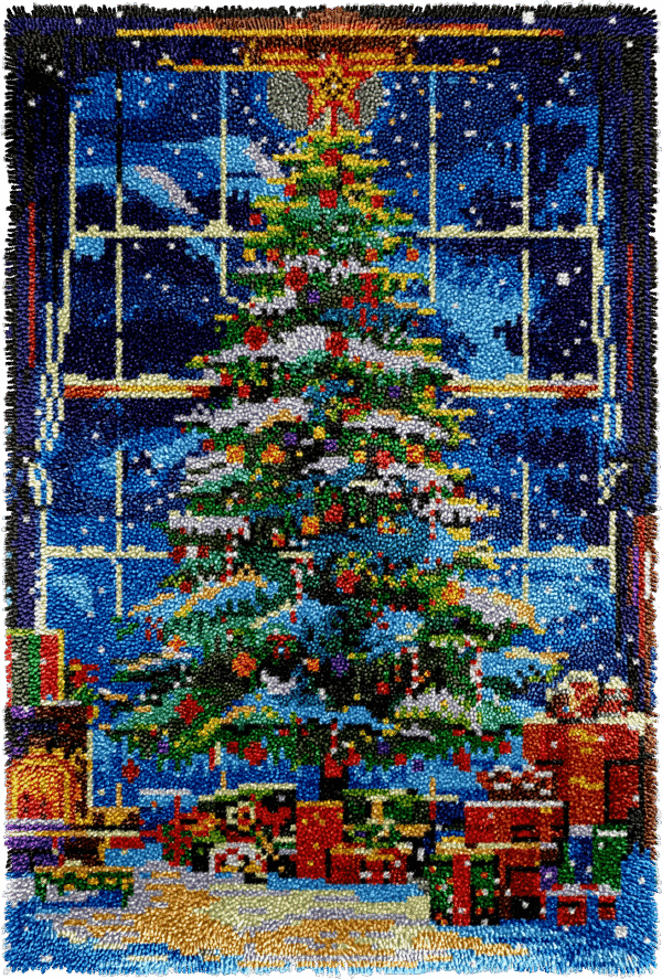Starlit Tree - Latch Hook Rug Kit