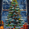 Starlit Tree - Latch Hook Rug Kit