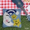 Stars and Moon - Latch Hook Pillow Kit
