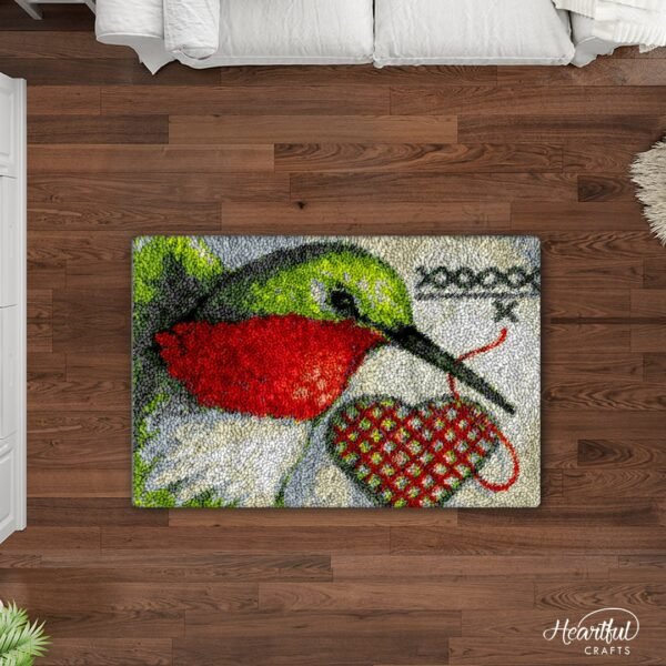 Stitching Bird - Latch Hook Rug Kit