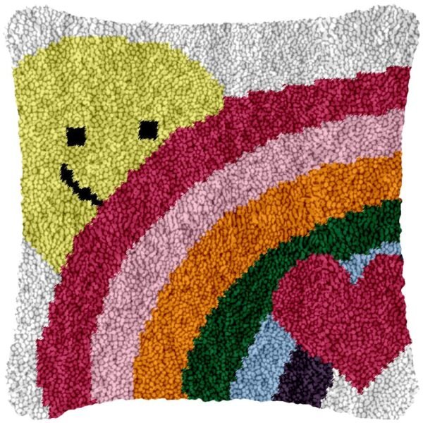 Love for All (Dark) - Latch Hook Pillow Kit