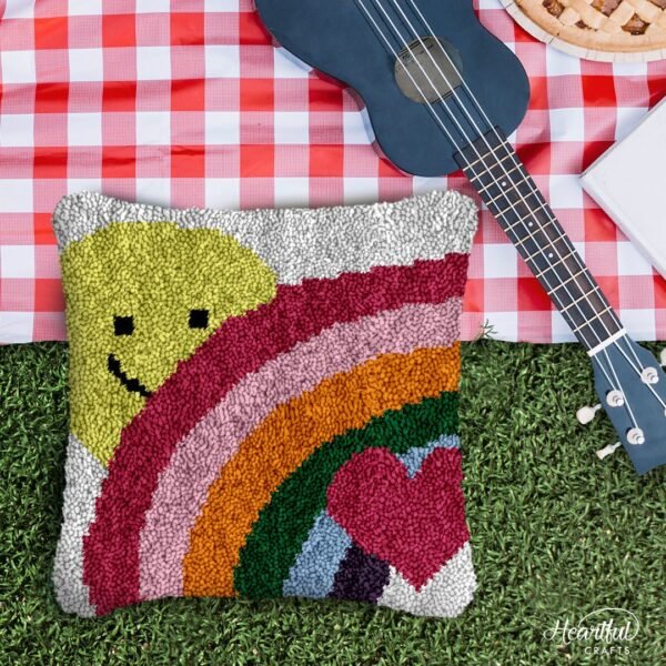 Love for All (Dark) - Latch Hook Pillow Kit
