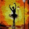 Sunset Ballerina - Latch Hook Rug Kit