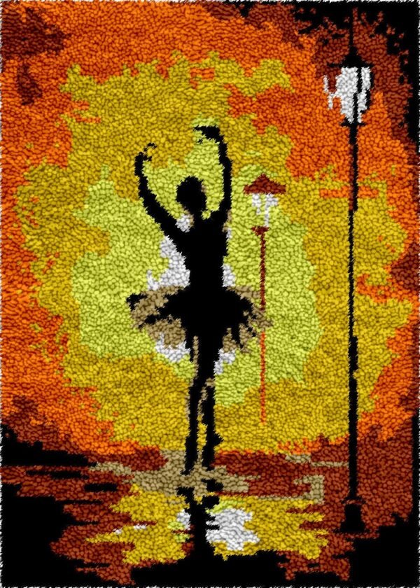 Sunset Ballerina - Latch Hook Rug Kit