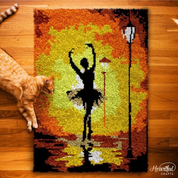 Sunset Ballerina - Latch Hook Rug Kit