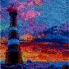 Sunset Lighthouse - Latch Hook Rug Kit