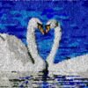 Swan Lovers - Latch Hook Rug Kit
