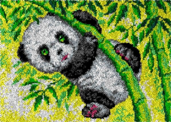Swinging Panda - Latch Hook Rug Kit