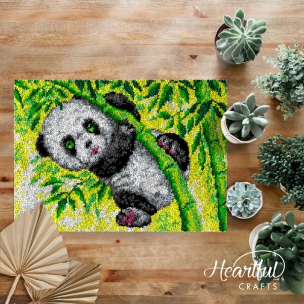 Swinging Panda - Latch Hook Rug Kit