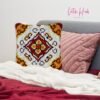 Tan Quadrants - Latch Hook Pillow Kit