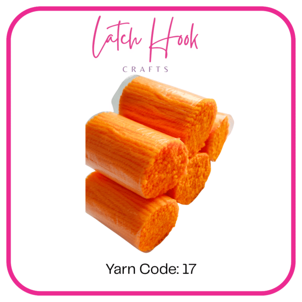 Tangerine Zest Latch Hook Yarn