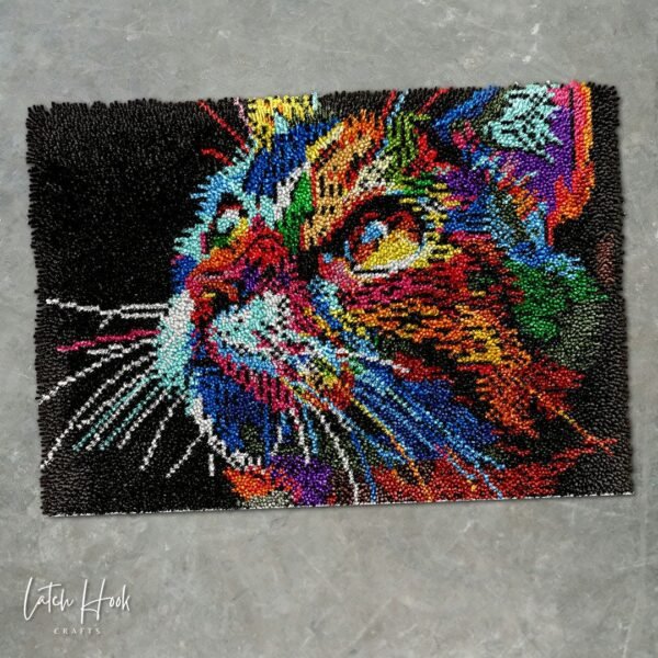 Technicolor Whiskers - Latch Hook Rug Kit
