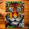 Tiger Portrait - Latch Hook Rug Kit
