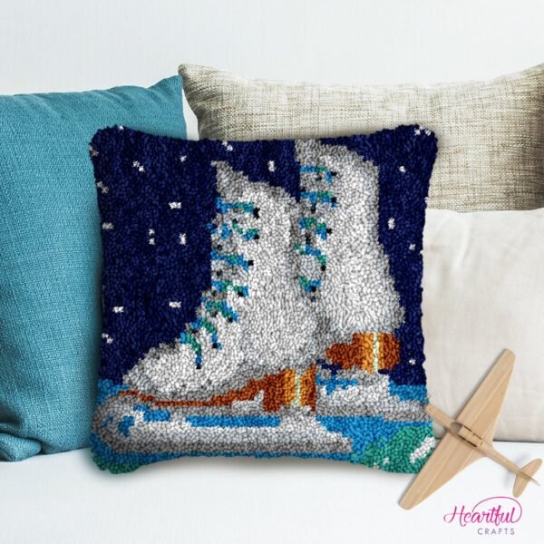 Time to Skate - Latch Hook Pillow Kit