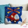 Toy Helicopter - Latch Hook Pillow Kit