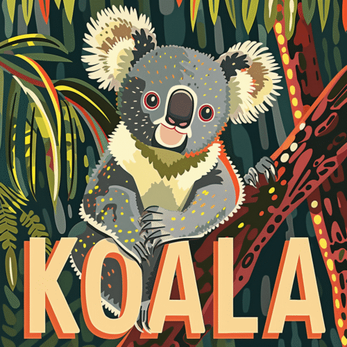 Treetop Koala - Latch Hook Pillowcase Kit