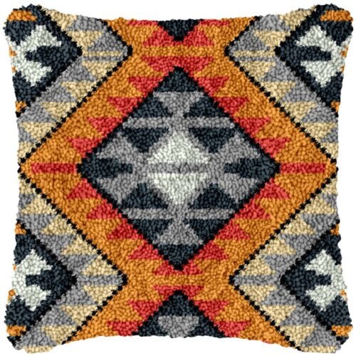 Triangle Pattern - Latch Hook Pillow Kit