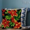 Trio of Poppies - Latch Hook Pillow Kit