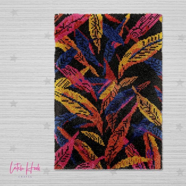 Tropical Foliage - Latch Hook Rug Kit