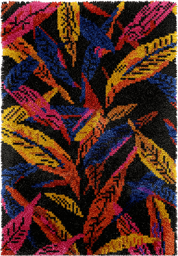 Tropical Foliage - Latch Hook Rug Kit