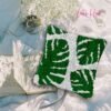 Tropical Leaves - Latch Hook Pillow Kit