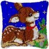 Trusting Fawn - Latch Hook Pillow Kit