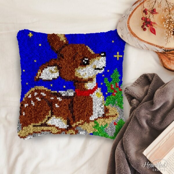 Trusting Fawn - Latch Hook Pillow Kit