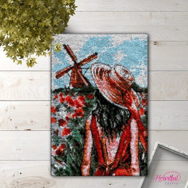 Tulip Field - Latch Hook Rug Kit