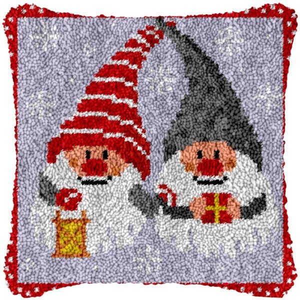 Twin Elves - Latch Hook Pillow Kit