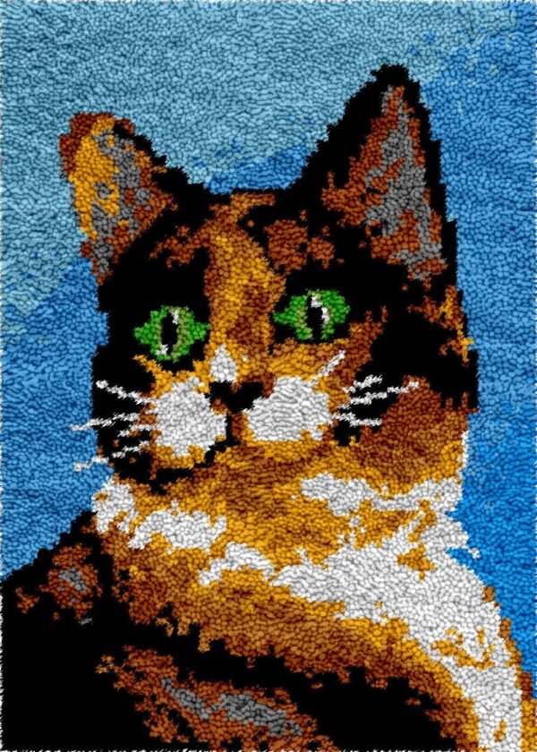 Unbothered Kitty - Latch Hook Rug Kit