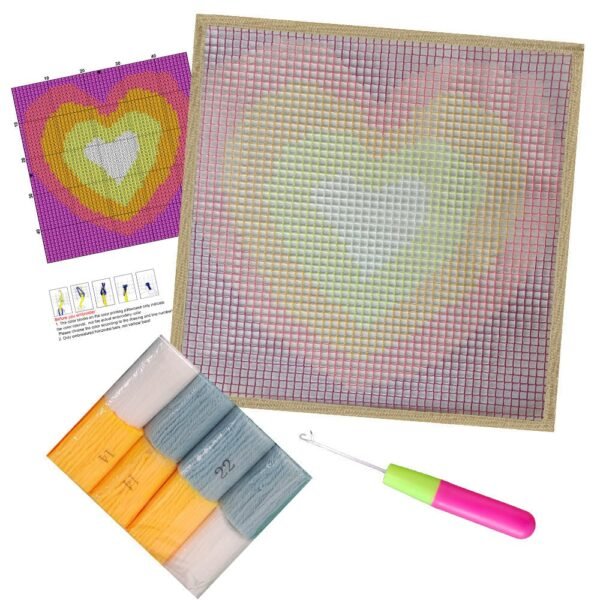 Warm Love - Latch Hook Kit for Kids
