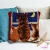 Watching the Moon - Latch Hook Pillow Kit