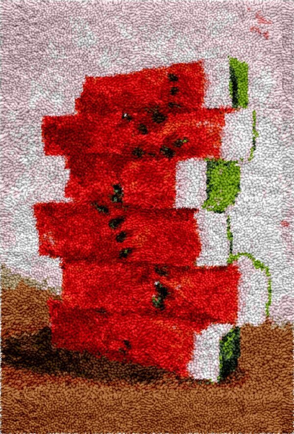 Watermelon Slices - Latch Hook Rug Kit