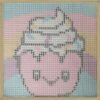 Whippin' Cupcake - Latch Hook Kit for Kids