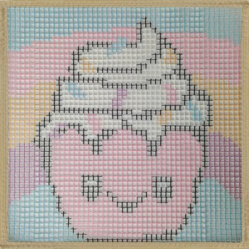 Whippin' Cupcake - Latch Hook Kit for Kids