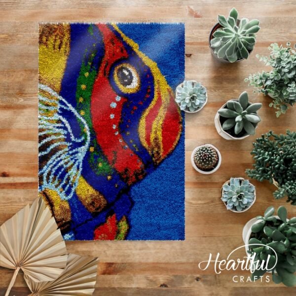 Wide Eye Angelfish - Latch Hook Rug Kit