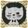 Wink Wink - Latch Hook Pillow Kit