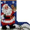 Winter Santa - Latch Hook Stockings Kit