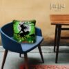 Witch on Broom - Latch Hook Pillow Kit