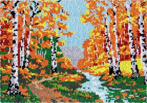 Woodland Stream - Latch Hook Rug Kit