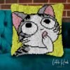 Wow! - Latch Hook Pillow Kit