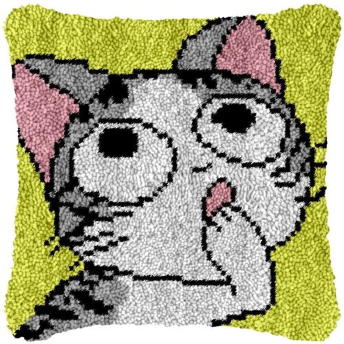 Wow! - Latch Hook Pillow Kit