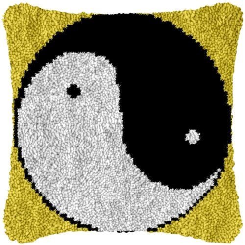 Yin and Yang - Latch Hook Pillow Kit